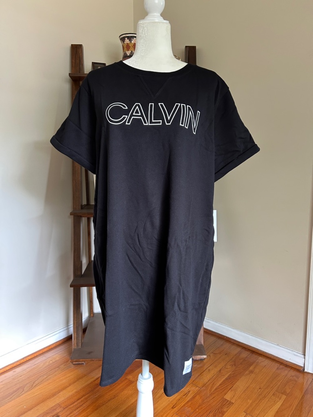 Calvin Klein Performance Black T-Shirt Dress 1X